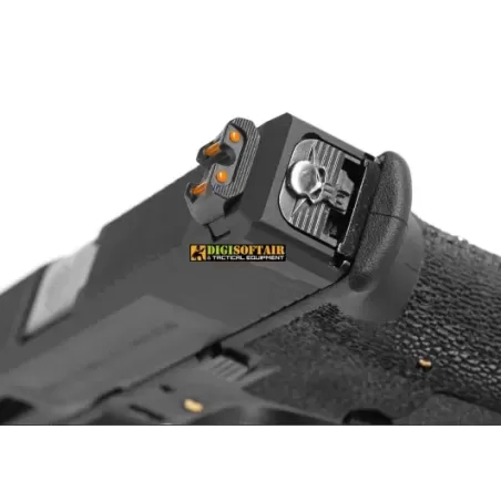 copy of WE G force 18C custom series black, silver slide copy of WE G force 18C custom series black, silver slide