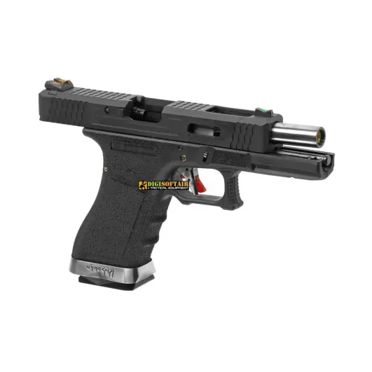 copy of WE G force 18C custom series black, silver slide