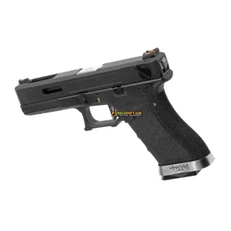 copy of WE G force 18C custom series black, silver slide copy of WE G force 18C custom series black, silver slide