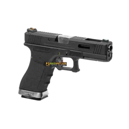 copy of WE G force 18C custom series black, silver slide copy of WE G force 18C custom series black, silver slide