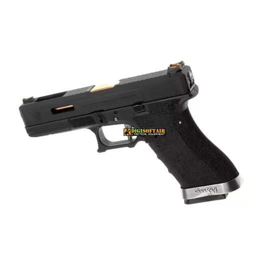 WE GAS BLOWBACK PISTOL G17 Custom G FORCE series black 26030