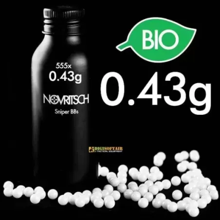 Novritsch 0,43g x 555pcs Sniper BIO BBs Novritsch 0,43g x 555pcs Sniper BIO BBs