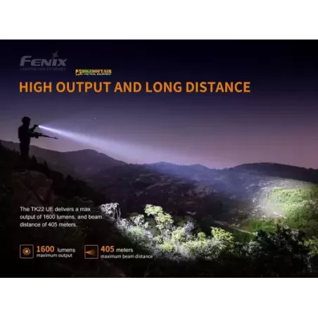 Fenix TK22 UE Tactical Flashlight 1600 lumen