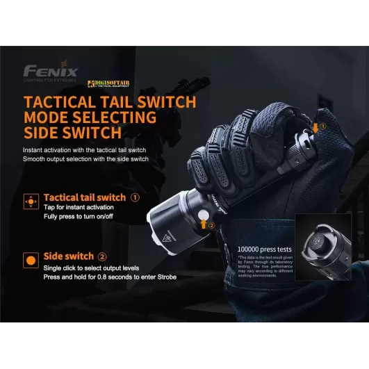 Fenix TK22 UE Tactical Flashlight 1600 lumen