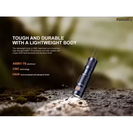 Fenix Flashlight EDC E09R Rechargeable 600 lumens