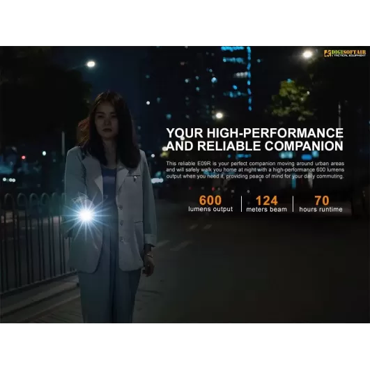 Fenix Torcia EDC E09R Ricaricabile 600 lumen