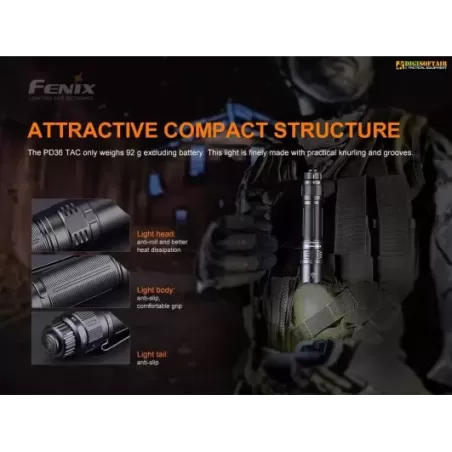 Fenix Flashlight PD36 Tactical 3000 lumens