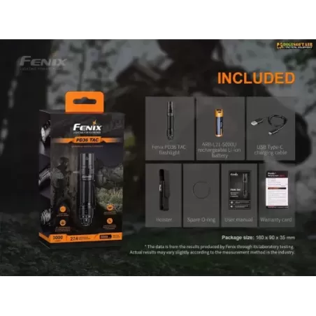 Fenix Flashlight PD36 Tactical 3000 lumens