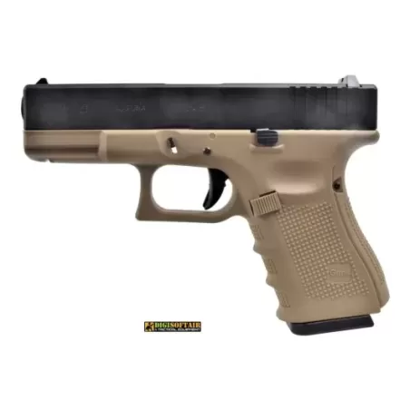 WE G19 gen 4 pisotola a green gas blowback nera e tan WE G19 gen 4 pisotola a green gas blowback nera e tan