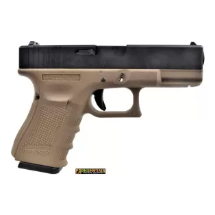WE G19 gen 4 pisotola a green gas blowback nera e tan 2