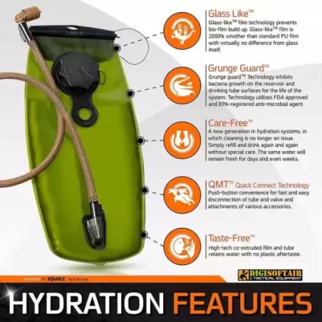 SOURCE WXP storm valve OD HYDRATION BLADE 3 liters 21957