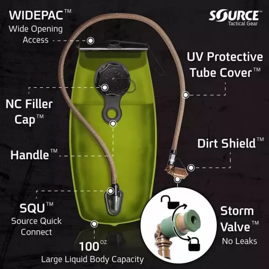 SOURCE WXP storm valve OD HYDRATION BLADE 3 liters 21957