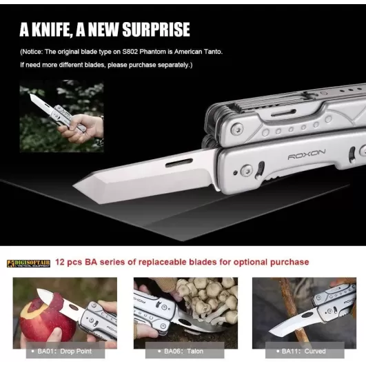 copy of Roxon S803 Multi-purpose pliers with flintlock 16