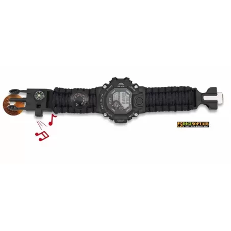 Orologio con set di sopravvivenza Nero 33889-NE Orologio con set di sopravvivenza Nero 33889-NE