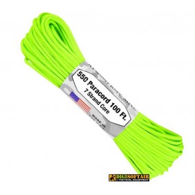 Atwood Rope MFG 550 Paracord 30m Neon Green