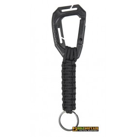 Black keyholder paracord with carabiner molle Miltec 15908002