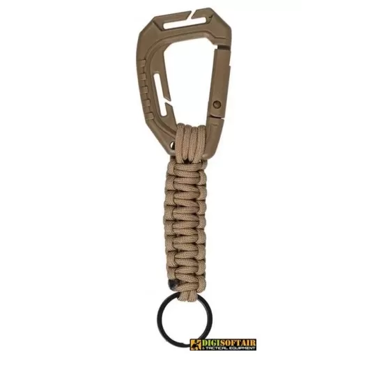 Portachiavi paracord con moschettone molle Coyote Mil Tec