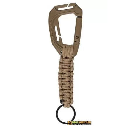 keyholder paracord with carabiner molle Coyote Miltec 15908005 keyholder paracord with carabiner molle Coyote Miltec 15908005