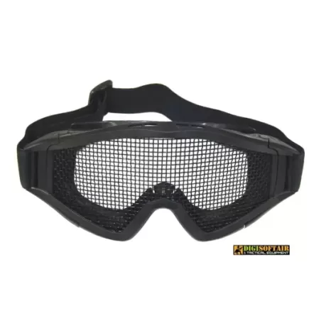 Wosport maschera con rete metallica nera 6060b Wosport maschera con rete metallica nera 6060b