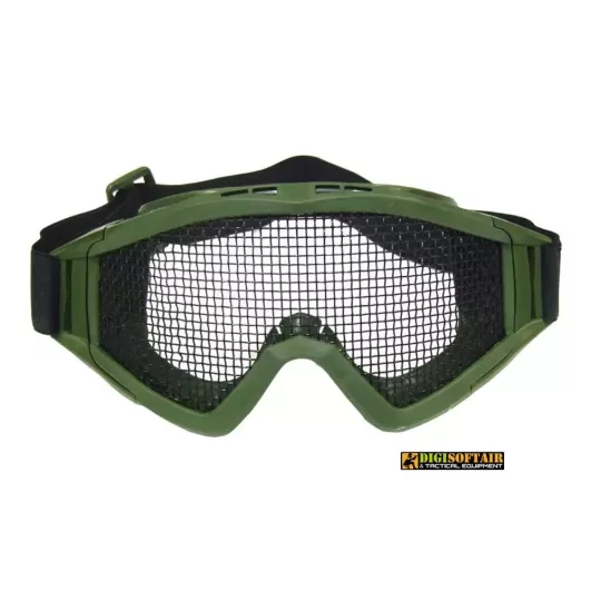 Green Wosport mask with metal mesh 6060v