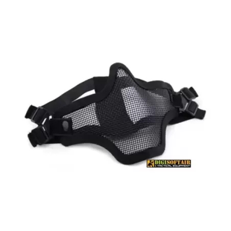 maschera strike nera per bocca e naso, con rete protettiva maschera strike nera per bocca e naso, con rete protettiva