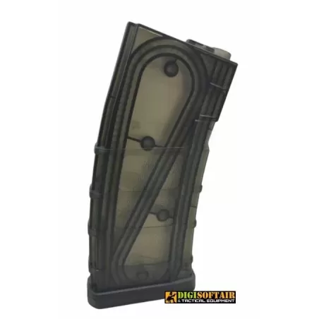 Bolt Black transparent magazine Mid Cap M4 140bb 1pc