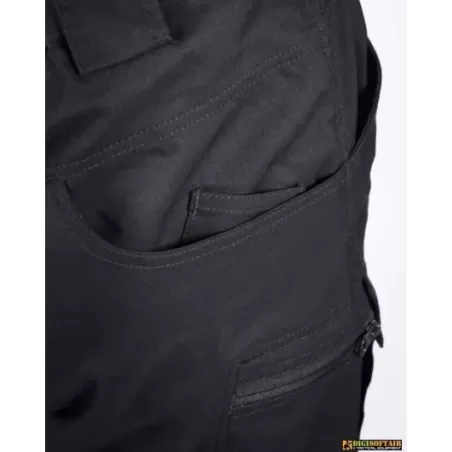 Openland Pantalone Tattico Micro Ripstop Nero OPT-3772