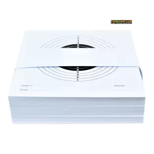 TARGET SHEETS 14 X 14 WHITE SET 100 PIECES wosport 2