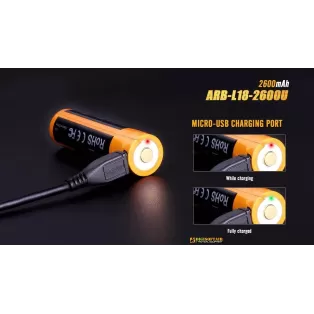 FENIX batteria Li-ion 18650 2600 mah ARB-L18-2600U 2