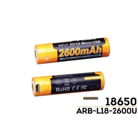FENIX battery Li-ion 18650 2600 mah ARB-L18-2600U