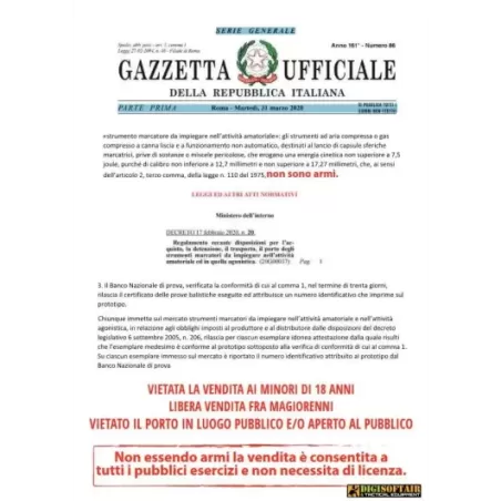 ALFA 5.75 PAIN & BALL cal.50 LESS LETHAL