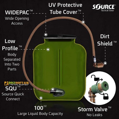 ILPS 3L Vescica Idratazione — Coyote Brown + UTA