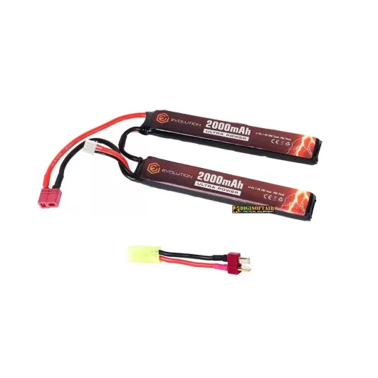 Evolution Li-Po Ultra Power 7.4V 2000mAh 20C - 40C Peak (2 x mm