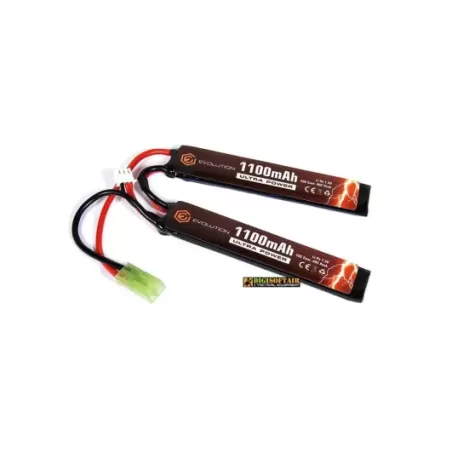 Evolution Li-Po Ultra Power 7.4V 1100mAh 20C - 40C Peak (2 x mm Evolution Li-Po Ultra Power 7.4V 1100mAh 20C - 40C Peak (2 x mm