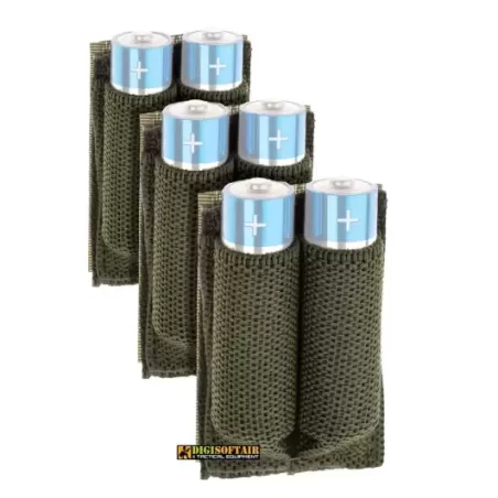 Battery Strap AA 3-pack Invader Gear OD color