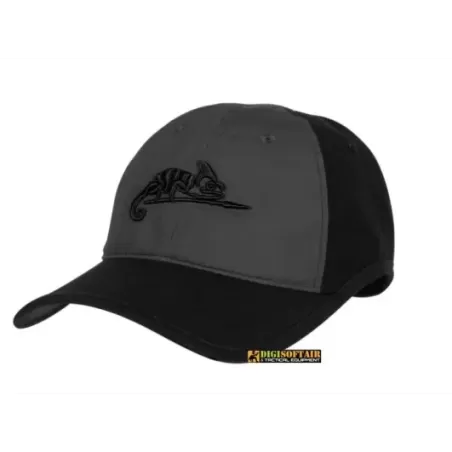 Logo Cap Black / Shadow Grey B PolyCotton Ripstop Helikon Tex