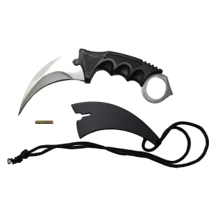 KARAMBIT SILVER with ABS Folding Ram survival 2