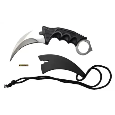KARAMBIT SILVER with ABS Folding Ram survival