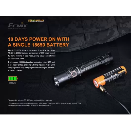 Fenix PD35 V3 LED Flashlight 1700 Lumens