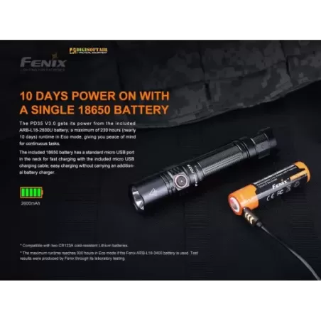 Fenix PD35 V3 LED Flashlight 1700 Lumens