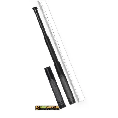 Black 13,5cm Telescope Baton with pouch 16214500 Miltec Black 13,5cm Telescope Baton with pouch 16214500 Miltec