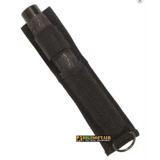 Black 16/41cm Telescope Baton with pouch 16215000 Miltec 2