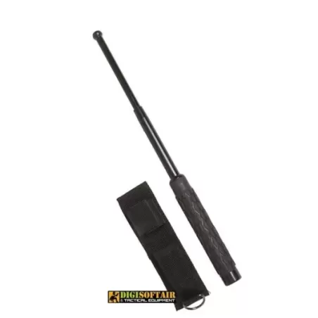 Black 16/41cm Telescope Baton with pouch 16215000 Miltec Black 16/41cm Telescope Baton with pouch 16215000 Miltec