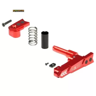CNC Aluminum Advanced Magazine Release Style A RED MX-MAR001SAR 2
