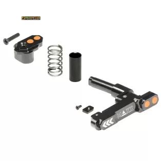 CNC Aluminum Advanced Magazine Release Style B Black 2