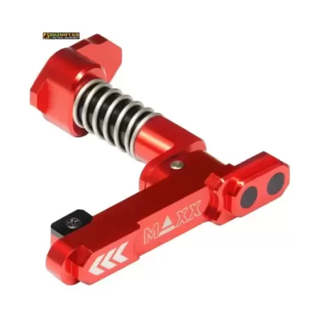 CNC Aluminum Advanced Magazine Release Style B RED MX-MAR001SBR CNC Aluminum Advanced Magazine Release Style B RED MX-MAR001SBR