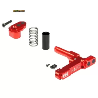 CNC Aluminum Advanced Magazine Release Style B RED MX-MAR001SBR 2