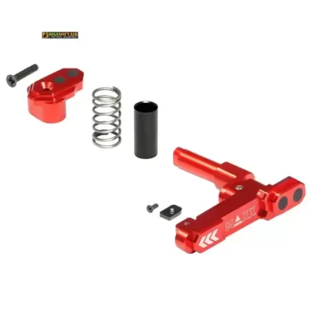 CNC Aluminum Advanced Magazine Release Style B RED MX-MAR001SBR CNC Aluminum Advanced Magazine Release Style B RED MX-MAR001SBR