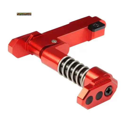 CNC Aluminum Advanced Magazine Release Style B RED MX-MAR001SBR