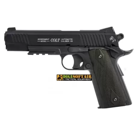 COLT 1911 Rail Gun Black fixed metal slide 6mm 15BB's 180314 COLT 1911 Rail Gun Black fixed metal slide 6mm 15BB's 180314